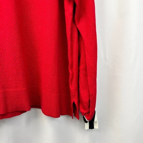 Lee Womens Multicolor Long Slit Sleeve Round Neck Perforated Top Size XL - Picture 8 of 10